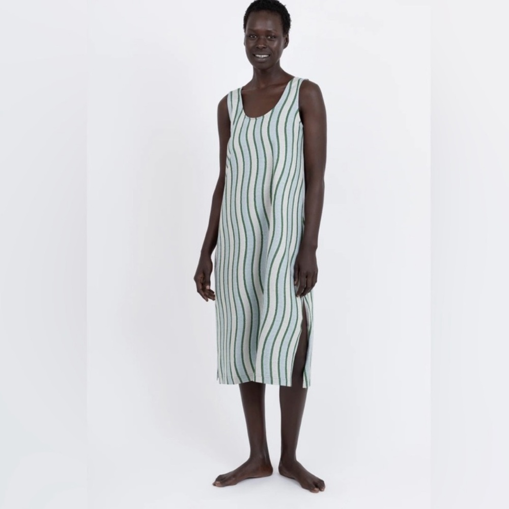 Ilana Kohn Roxie dress in light waves jersey XS NWOT